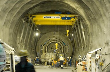 ABUS dubbelliggerloopkraan ZLK met dubbelrail-loopkat type Z met twee takels 