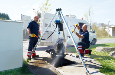 ABUS ABUCompact GMC-kettingtakel bij Stadtwerke in Rösrath